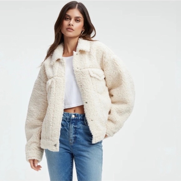 Good American Jackets & Blazers - Good American Sherpa Jacket